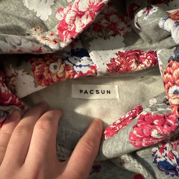 Men’s floral, Pacsun hoodie - Picture 2 of 3